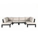 grote loungeset u bank midori black yoi