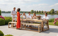 grote tuintafel gerecycled teak hermosa gescova