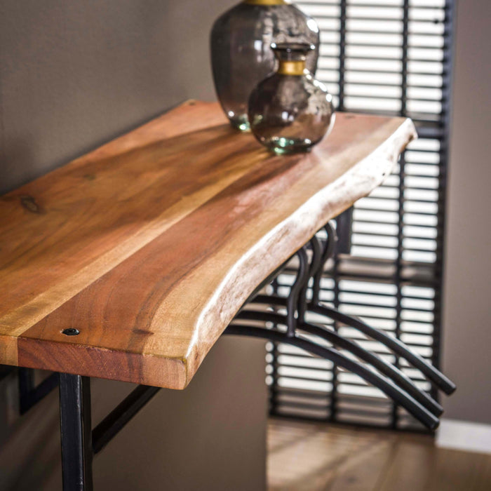 houten kapstok met kleerhangers edge
