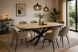 hpl houtlook uitschuifbare eettafel mira