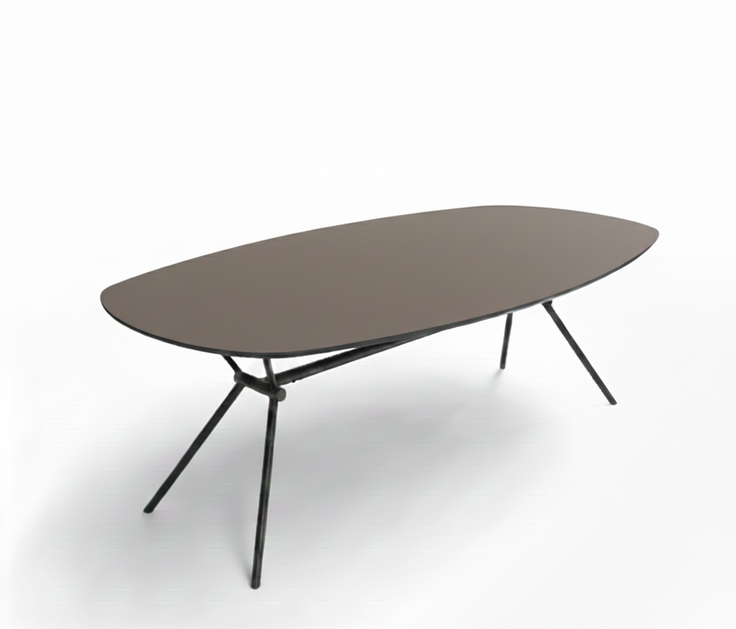 industriele eettafel in taupe fenix bree's new world