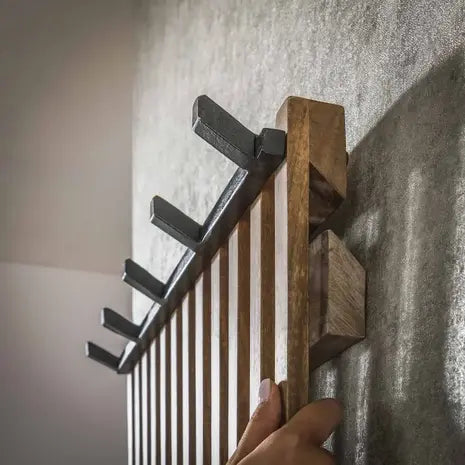 industriele kapstok tweak in hout