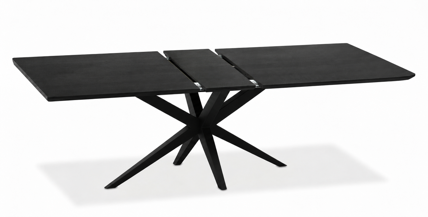 industriele uitschuiftafel zwart victor 60 cm uitschuifbaar