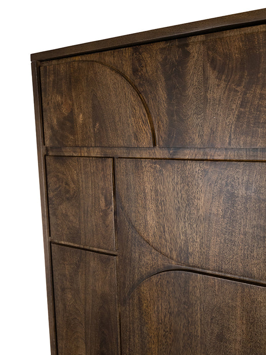 kast-180-met-3-deuren-en-2-open-vakken-opberg-boeken-kast-mango-brown-walnut-kaapstad-collection-tropisch-hout-organisch-rond-figuren-retro-utrecht-Wallnoot-bruin-100cm42cm180cm