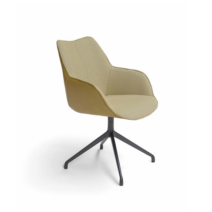 kiq-kuipstoel-eetkamer-breesnewworld-leer-lucca-avocado-stof-grape