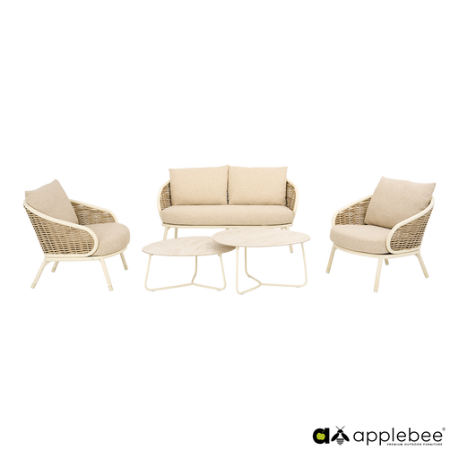 kleine loungeset voor buiten oyster pine key apple bee