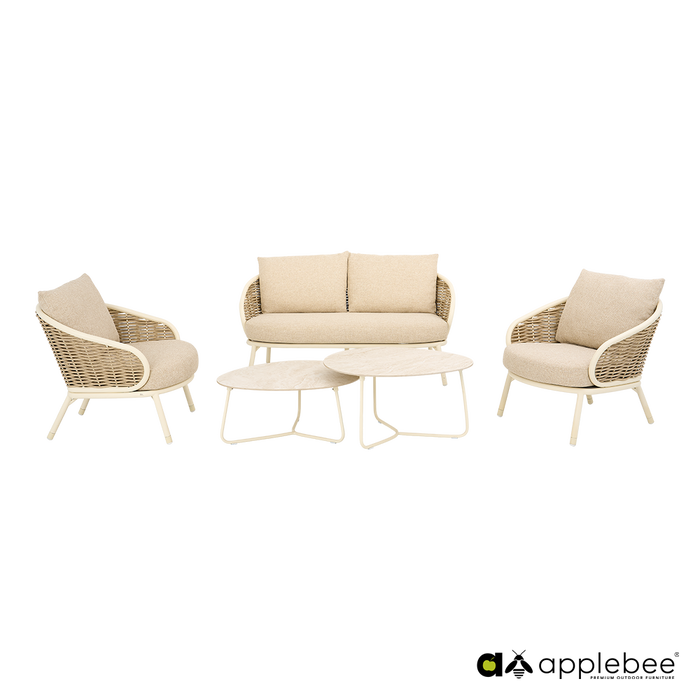 kleine loungeset voor buiten oyster pine key apple bee