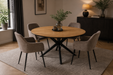 lamulux hout ronde eettafel vince