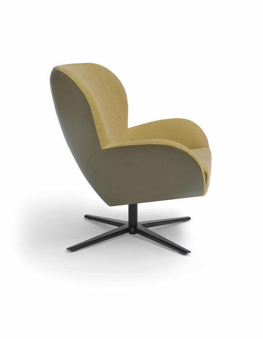 legendary-draaifauteuil-leder-lucca-pine-stof-ploegwool-geel-design-fauteuil