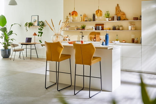 Lederen barkruk zonder leuning model fly bree's new world