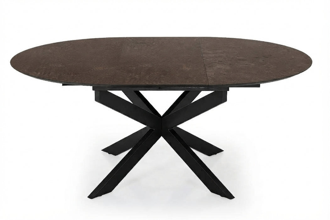levi hpl bronze uitschuiftafel rond