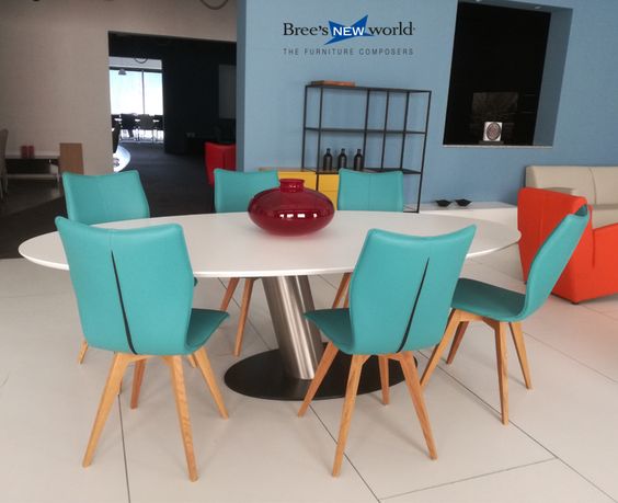 Bree's New World Eettafel Libra  ovaal HPL Plastica - diverse maten