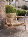 loungestoel massief teakhout dtp ray