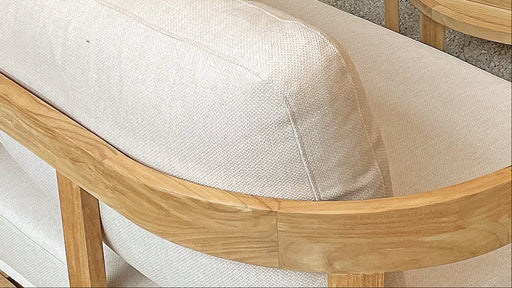 teak love seat lecce van gescova