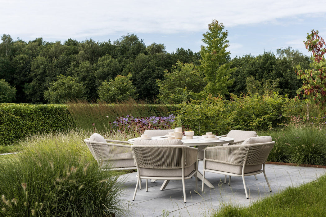 low dining set forio low dining stoel en calma low dining tafel salix YOI