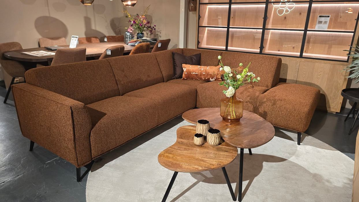 luna loungebank koperkleurig 