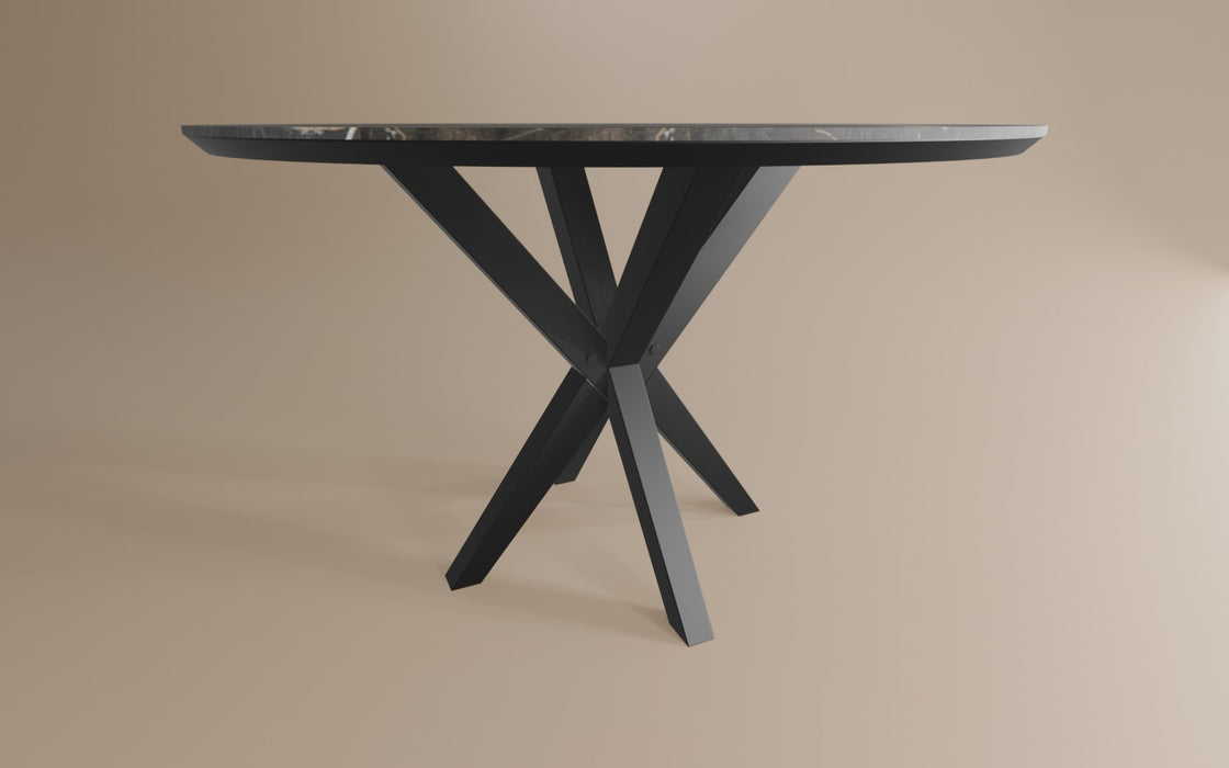 marble bromo lamulux ronde eettafel 