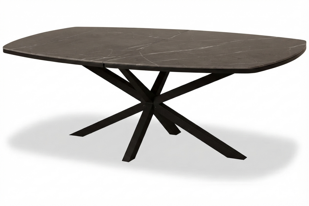 marmerlook eettafel uitschuifbaar finn