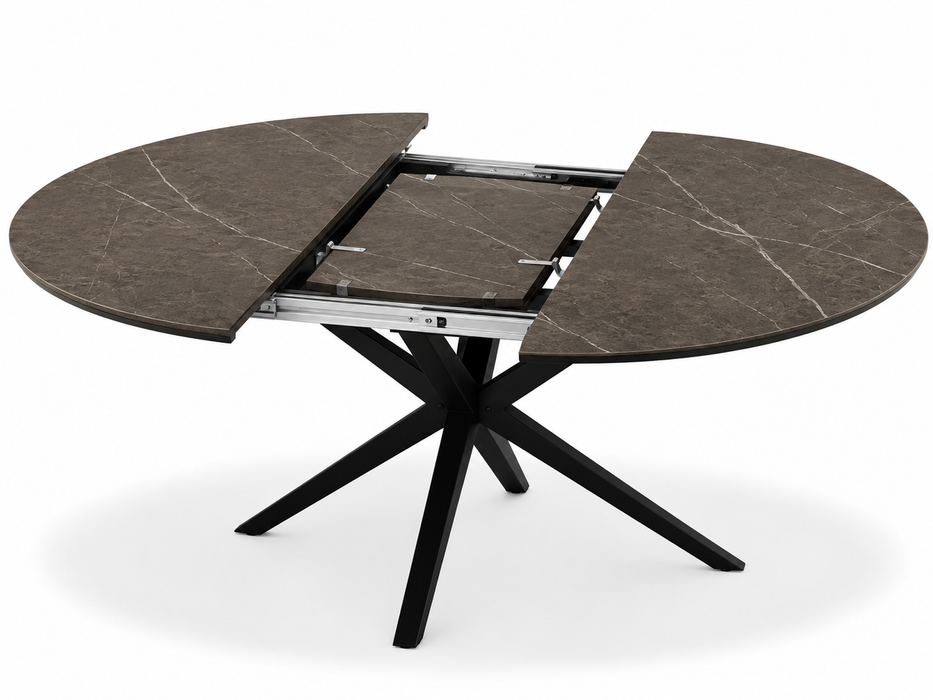 marmerlook uitschuifbare eettafel pedra lamulux vince