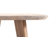 massief eiken eetafel op 4 houten poten 6233