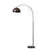 metalen vloerlamp boog thijs anodic brown