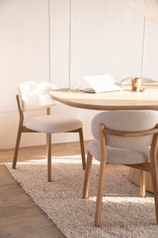 mikky eleonora stoel naturel beige