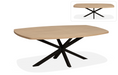 mito uitschuifbare eettafel blond oak