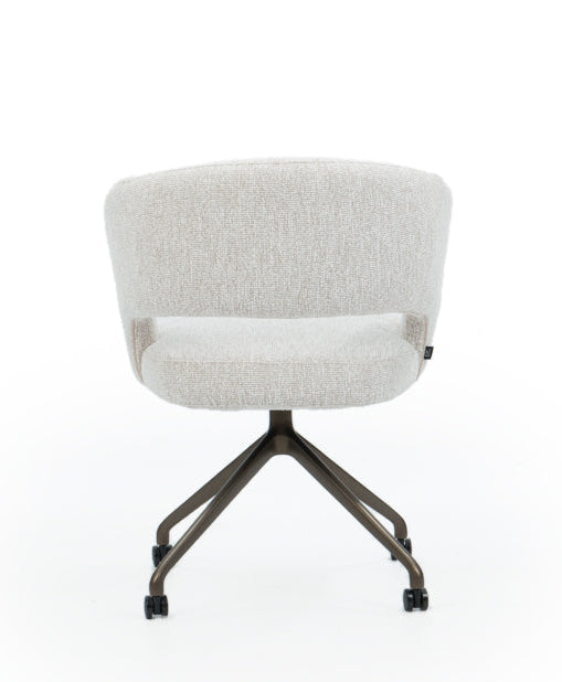 moderne eetstoel op wielen manon he design