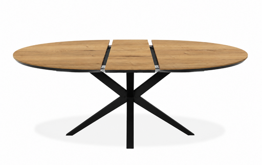 natur lamulux ronde uitschuiftafel vince
