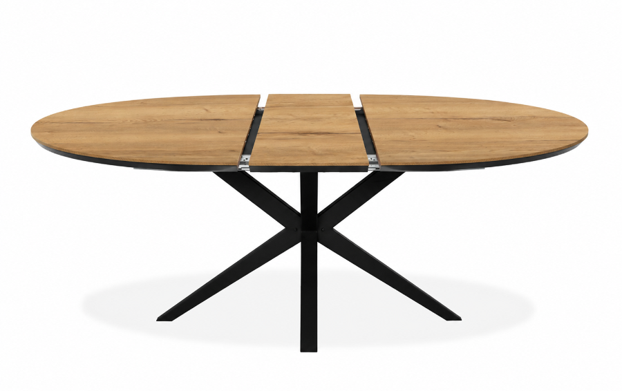 natur lamulux ronde uitschuiftafel vince