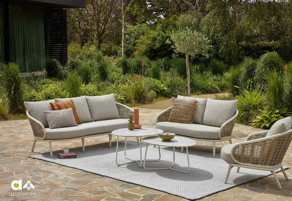natuurlijke loungeset weerbestendig pine key apple bee
