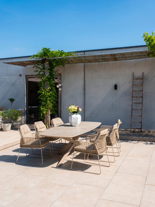 natuurlijke tuintafel onderhoudsvriendelijk prado latte taste 4SO