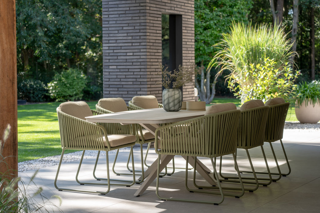 olijfgroene dining set calera van yoi furniture
