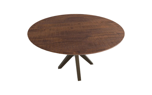 onderhoudsvriendelijke ronde eettafel donker houtlook vince