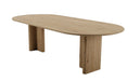 ovale eettafel volledig van eikenhout tobe van vermeer