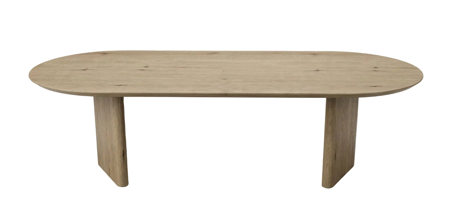 ovalen eettafel eikenhout 3 meter mees vermeer