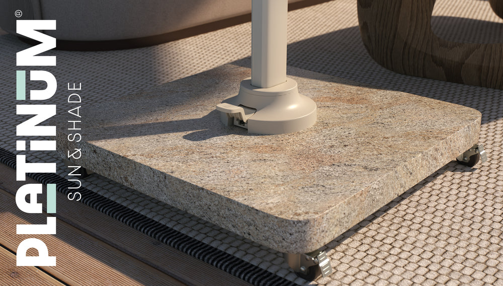 parasolvoet voor zweefparasol beige venezia