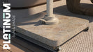parasolvoet voor zweefparasol beige venezia