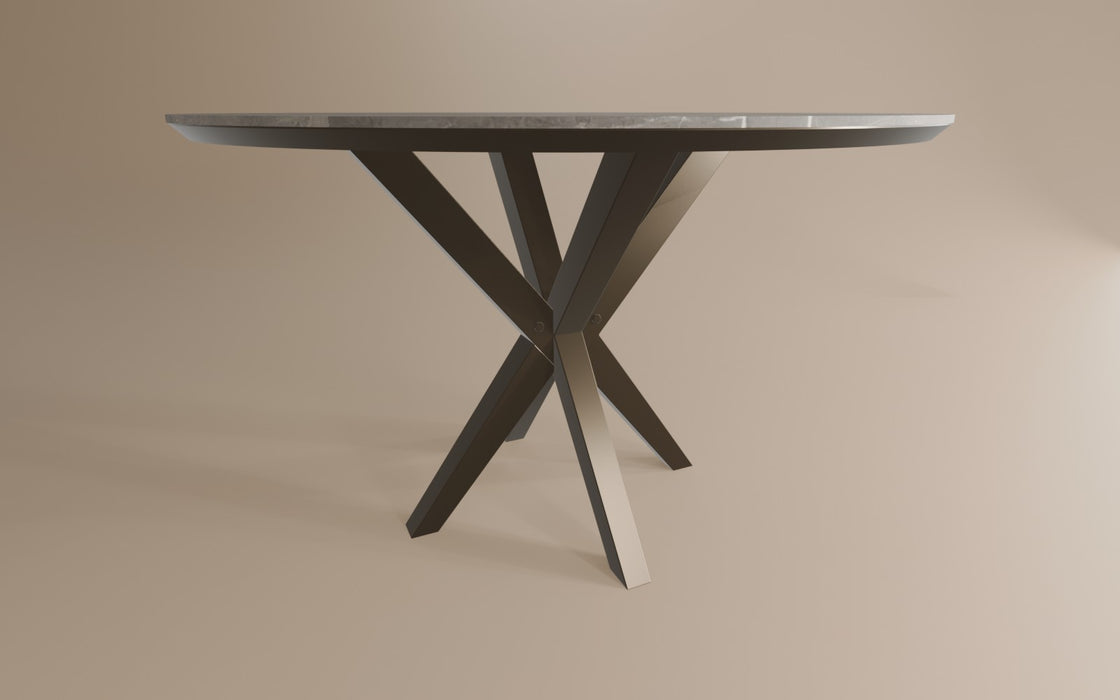 pedra lamulux ronde tafel anodic brown frame vince