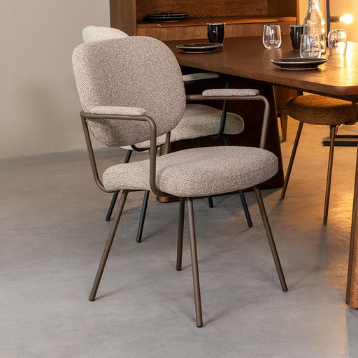 Label51 Eetkamerstoel Lausanne Mushroom/Brons