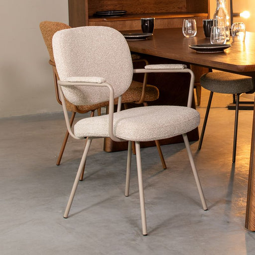 Label51 Eetkamerstoel Lausanne Naturel/Taupe