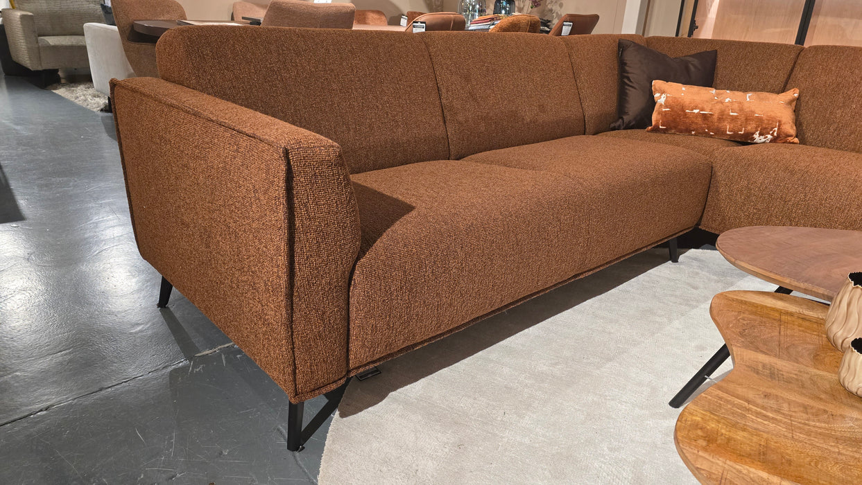 rode loungebank hoog zitcomfort luna