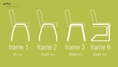 ronde eetbank otis frame