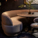 ronde eetkamerbank op maat oyster pmp