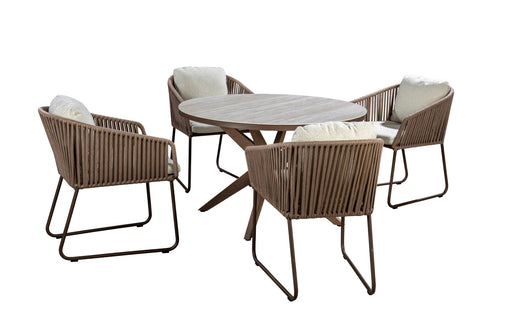 ronde tuinset 4 persoons calma calera bronze
