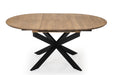 ronde uitschuifbare eettafel levi eikenhout