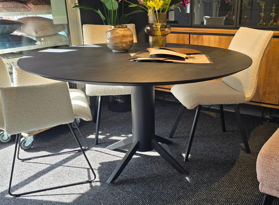 ronde zwarte tafel sumisura uitverkoop