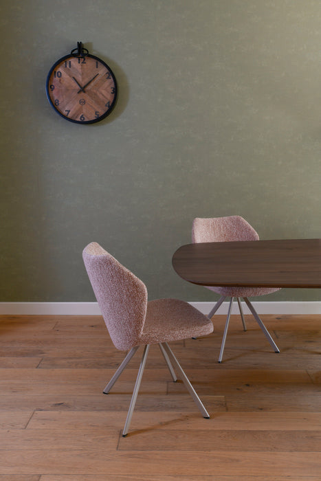 roze eetkamerstoel met draaipoot toby brees new world