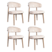 set van 4 beige stoelen brandisi pmp