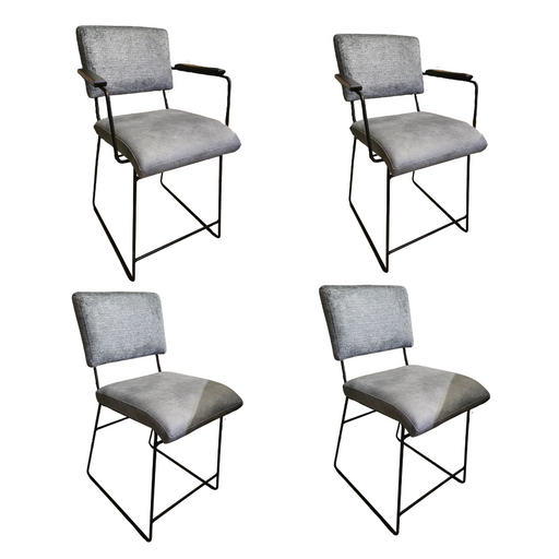 set van 4 blauwe barkrukken goedkoop